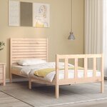 vidaXL Cadre de lit sans matelas 90x200 cm bois de pin massif