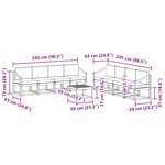 vidaXL Ensemble de canapés d'extérieur 9 pc Blanc et anthracite