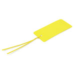 Lot de 500: Étiquette industrielle PVC jaune 55x110 mm