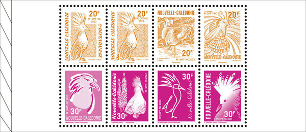 Timbre Nouvelle Calédonie - Carnet Le Cagou