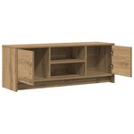 vidaXL Meuble TV chêne artisanal 102x30x37 5 cm bois d'ingénierie