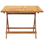 vidaXL Ensemble à manger de jardin 5 Pièces motif de feuilles tissu bois