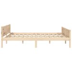 vidaXL Cadre de lit sans matelas bois massif de pin 160x200 cm