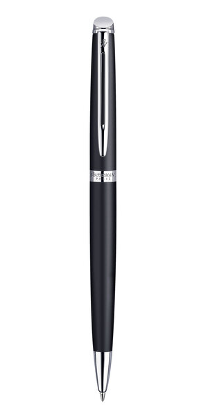 Waterman hemisphere stylo bille  noir mat  recharge bleue pointe moyenne  coffret cadeau