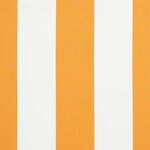 vidaXL Toile de rechange pour store banne Jaune et blanc 10 x 1.6 m
