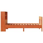 vidaXL Cadre de lit sans matelas cire marron 90x190 cm bois pin massif