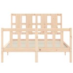 vidaXL Cadre de lit sans matelas 120x200 cm bois de pin massif