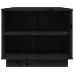 vidaXL Table basse Noir 90x49x40 5 cm Bois massif de pin