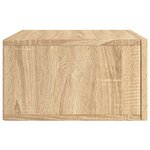 vidaXL Table de chevet murale chêne sonoma 35x35x20 cm