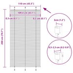 vidaXL Store plissé rose 110x200 cm largeur du tissu 109 4cm polyester