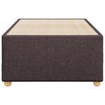 vidaXL Cadre de lit Marron foncé 90x200 cm Tissu