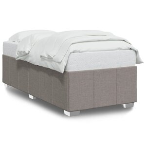vidaXL Cadre de lit sans matelas taupe 90x200 cm tissu
