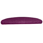 vidaXL Tapis d'escalier 30 pièces 65 x 21 x 4 cm Violet Demi-rond Grand