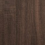 vidaXL Buffet chêne marron 35 5x35x76 cm bois d'ingénierie et métal