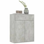 vidaXL Buffet Gris béton 60x30x75 cm Bois d'ingénierie