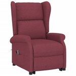 vidaXL Fauteuil Rouge bordeaux Tissu