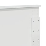 vidaXL Tête de lit Blanc Brillant 135 cm Bois d'ingénierie