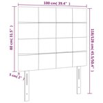 vidaXL Têtes de lit 2 Pièces Rose 100x5x78/88 cm Velours