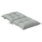 vidaXL Coussins de chaise à dossier bas lot de 6 gris clair mélangé