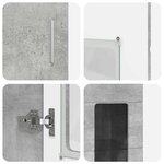 vidaXL Haut Armoire avec étagère FLORIN Gris béton 60 x 35 x 182 cm