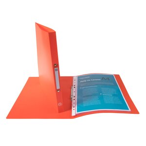 Classeur 2 anneaux 15 mm polypropylène Opaque A4 rouge x 20 EXACOMPTA
