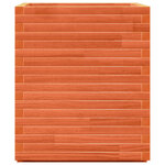 vidaXL Jardinière cire marron 60x60x72 cm bois de pin massif