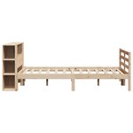 vidaXL Lit bibliothèque sans matelas 160x200 cm bois massif de pin