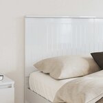 vidaXL Tête de lit Blanc Brillant 150 cm Bois d'ingénierie
