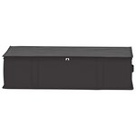 vidaXL Boîte de rangement avec fenêtre transparente 6 Pièces Anthracite