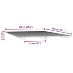vidaXL Cadre de lit sans matelas noir 150x200 cm bois de pin massif