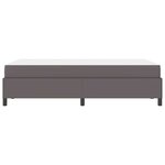 vidaXL Cadre de lit avec matelas Gris 120 x 190 cm Faux cuir