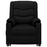 vidaXL Fauteuil Noir Similicuir