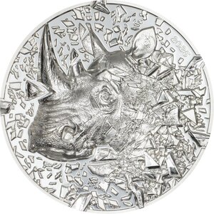 Pièce de monnaie en Argent 20 Dollars g 93.3 (3 oz) Millésime 2025 Silver Burst RHINO (PRÉCOMMANDE)