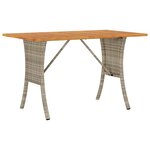 vidaXL Canapé de jardin 3places coussins et table gris clair polyrotin