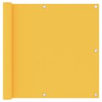 vidaXL Écran de balcon Jaune 90x600 cm Tissu Oxford