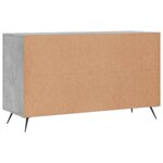 vidaXL Buffet gris béton 100x36x60 cm bois d'ingénierie