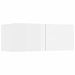 vidaXL Ensemble de meubles TV 6 Pièces Blanc brillant Bois d'ingénierie