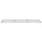 vidaXL Auvent de porte Gris 300x100 cm Polycarbonate