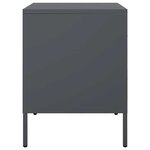 vidaXL Table de chevet anthracite 36x39x50 5 cm acier