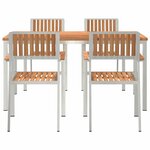 vidaXL Ensemble de salle à manger pour jardin 5 Pièces