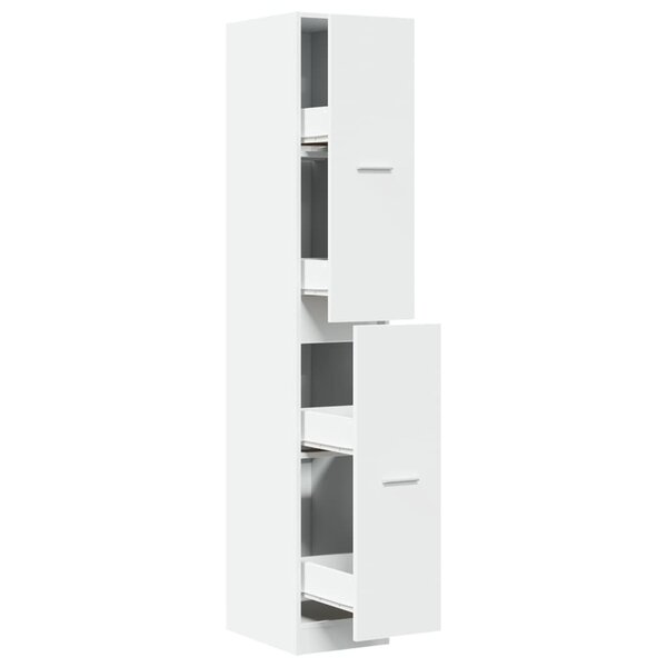 vidaXL Armoire d'apothicaire blanche 30 x 41 x 174 5 cm Bois d'ingénierie