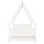 vidaXL Cadre de lit pour enfants blanc 90x190 cm bois de pin massif