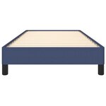 vidaXL Cadre de lit sans matelas bleu 100x200 cm tissu