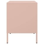 vidaXL Table de chevet rose 36x39x50 5 cm acier