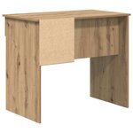 vidaXL Bureau Chêne artisanal 90 x 49 x 75 cm Bois d'ingénierie