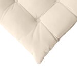 vidaXL Coussins de siège 4 Pièces Beige 40 x 40 x 6 cm Microfibre