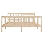 vidaXL Cadre de lit Bois massif 120x200 cm