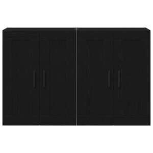 vidaXL Meuble mural Montage mural 2 Pièces Bois ancien 69 5 x 34 x 90 cm