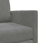 vidaXL Canapé-Lit Gris foncé 74 x 77 x 81 cm Velours