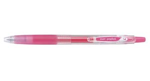 Roller Rétractable encre gel POP'LOL Pointe 0 7 Trait 0 4 mm Rose PILOT